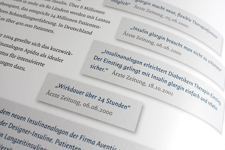 Sanofi Aventis – „10 Jahre Lantus“ (Imagebroschüre)