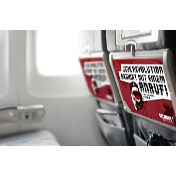 Che Mobil – Flugzeugtisch Werbeaufkleber
