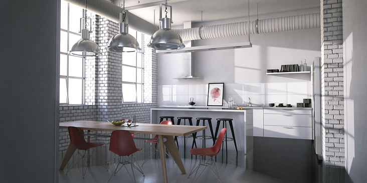 Gestaltung einer Küche in 3D