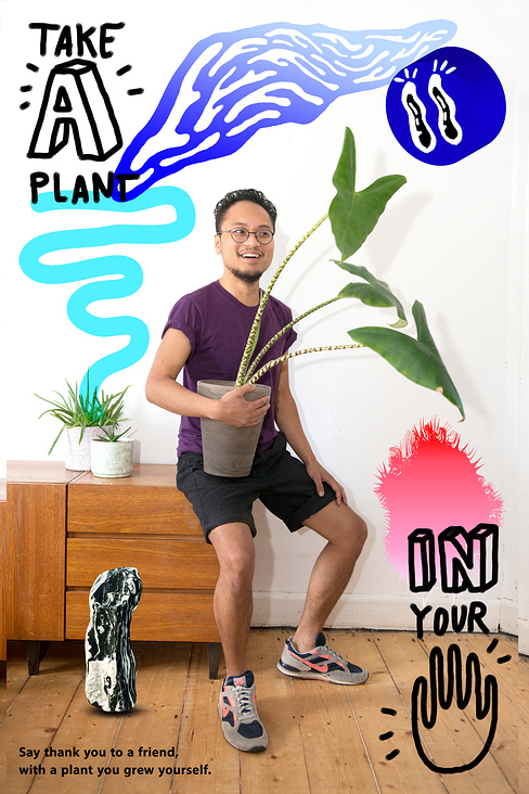 take a plant – Plakat