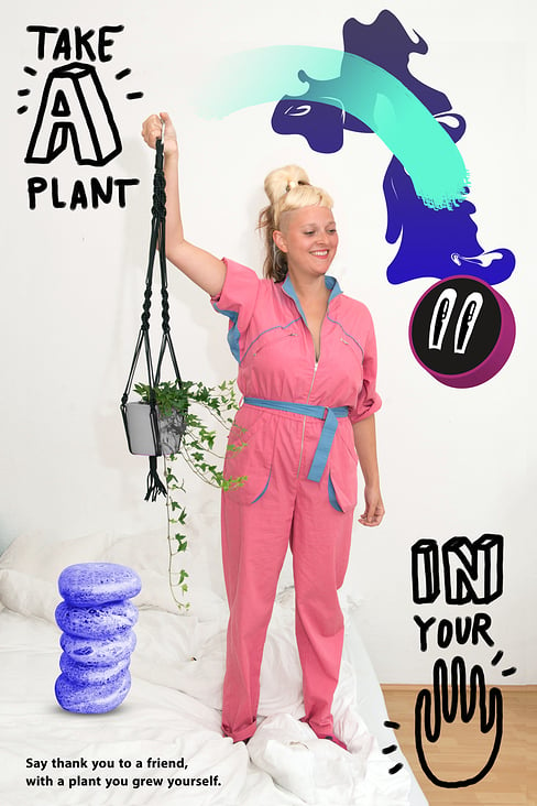 take a plant – Plakat