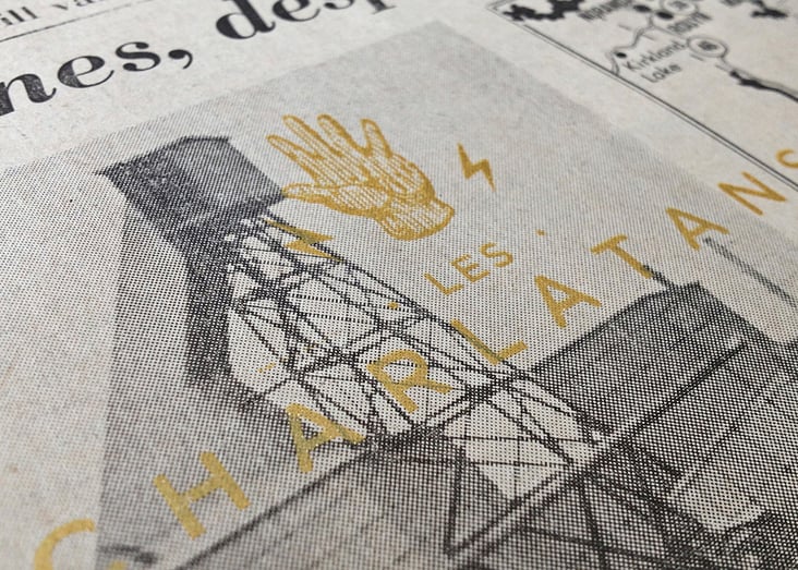 Les Charlatans Screenprinted Wrapping Paper