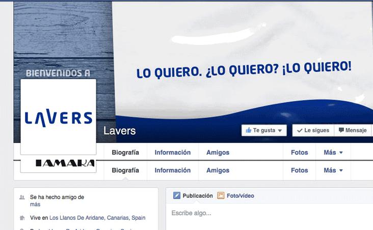 Facebook banner and profile picture evolution for a updated electronics boutique in La Palma