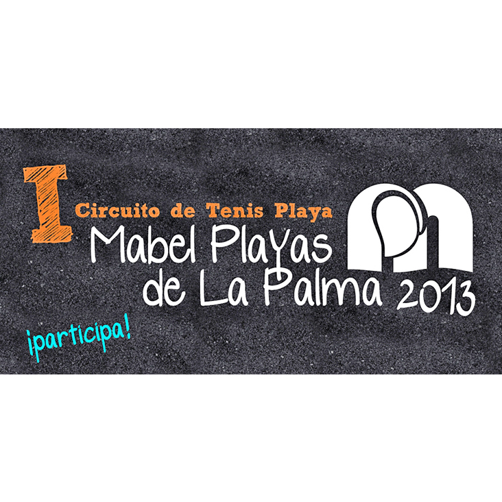 Banner for a Beach Tennis competition organized by a jewelry in La Palma