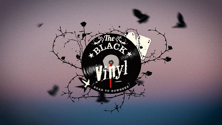 Still aus meinem Animations-Reel – Logo Treatment „The Black Vinyl“