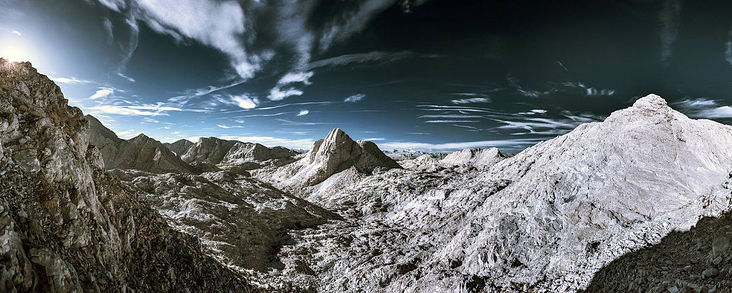 Totes Gebirge Infrarotfoto