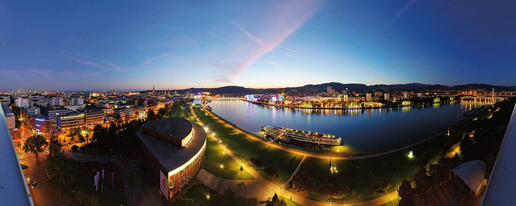 Linz – Aussicht auf die Donaulände