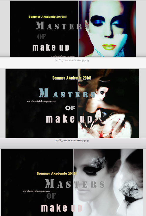 … auch diese Top – Looks sind von – und für unsere Make up Artist Kollegen ausgestellt
