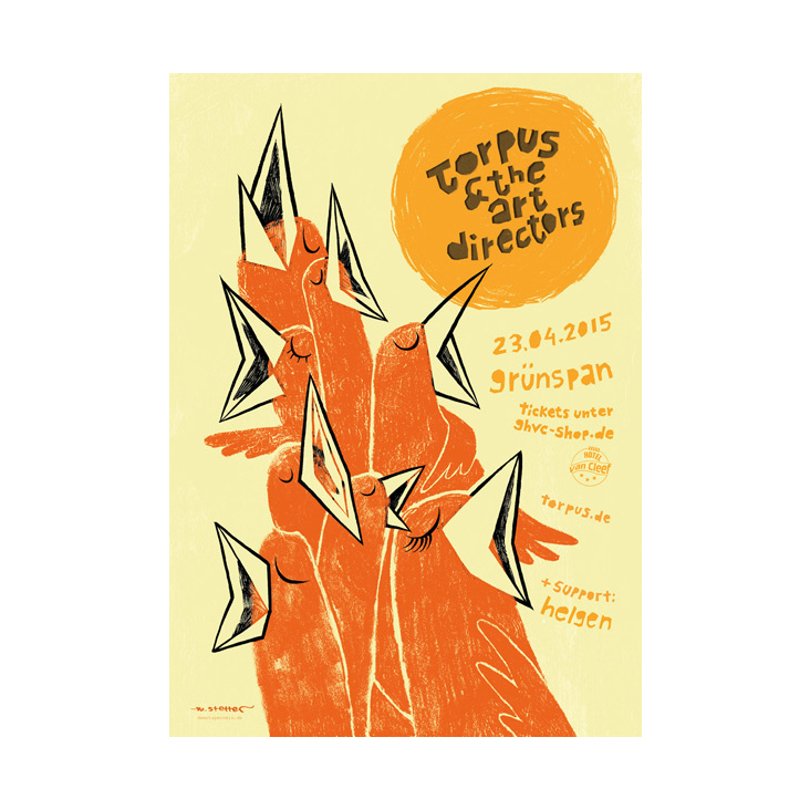Plakat für die Band „Torpus & The Art Directors“