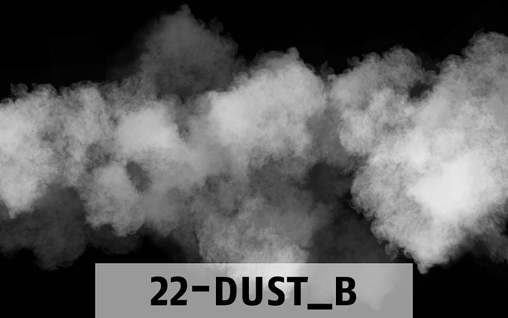 Beispiel für Pinsel-Set: Dust, Staub, Nebel…