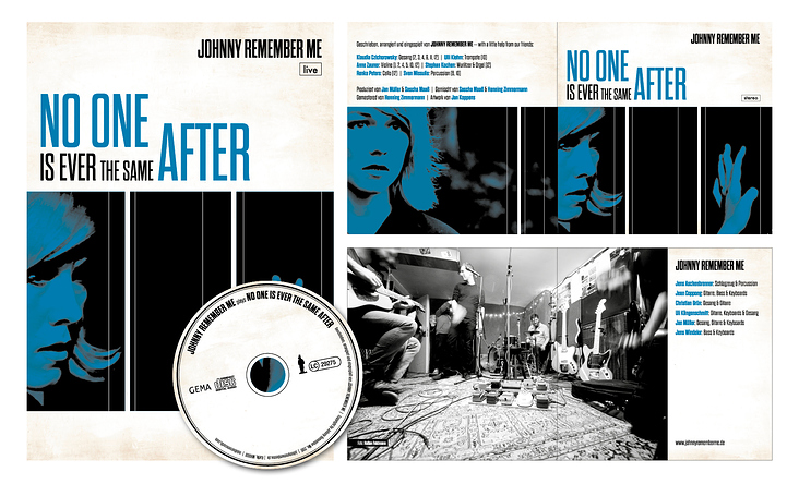 CD-Artwork, Tourplakat „Johnny Remember Me“