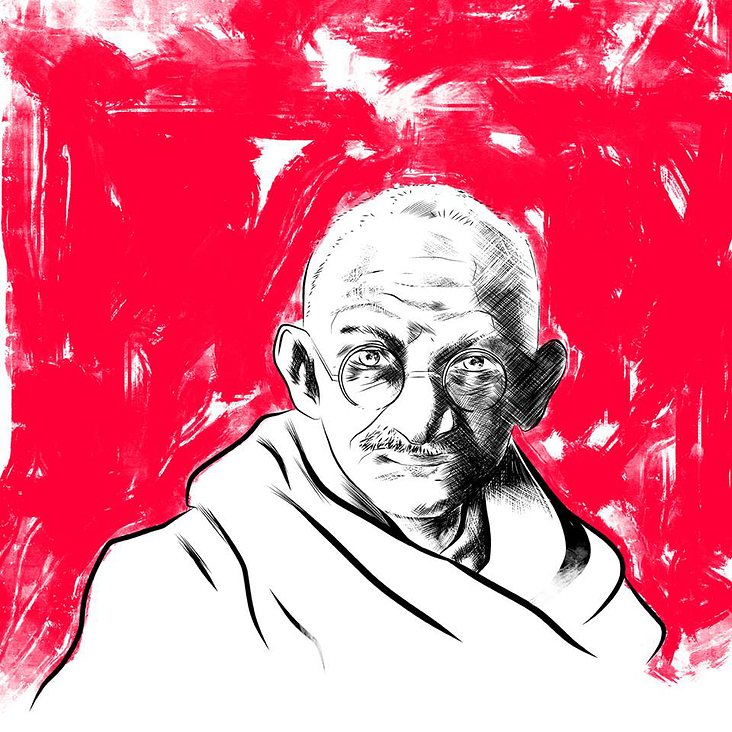 Ghandi – Porträt Reihe