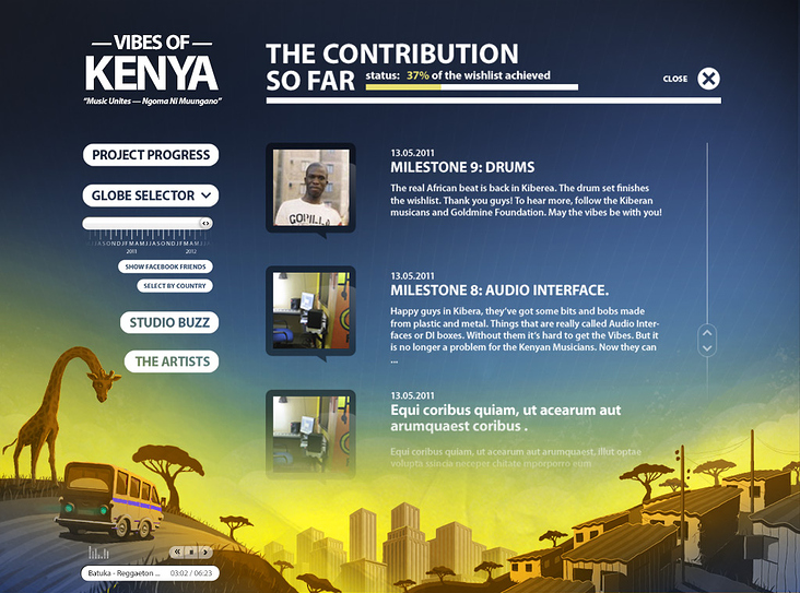Vibes of Kenya Webseite