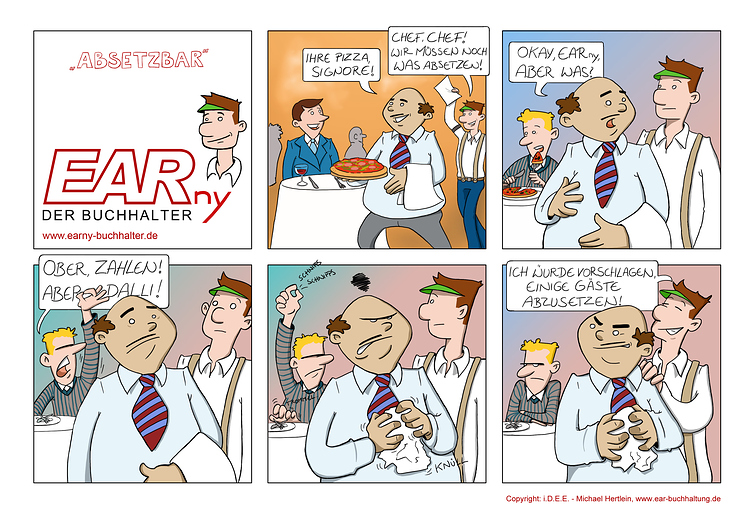 EARny – Comic für einen Buchhaltungsservice