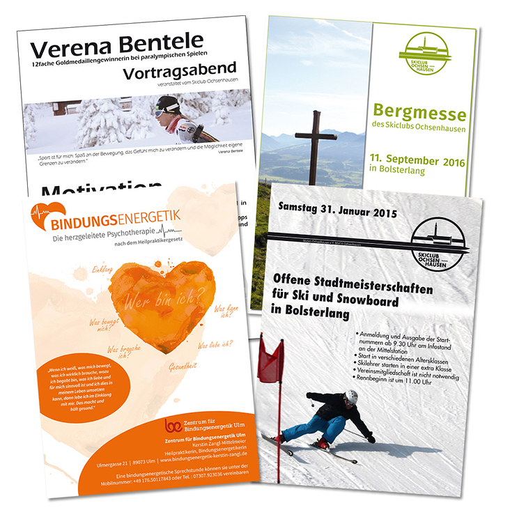 Verschiedene Plakate