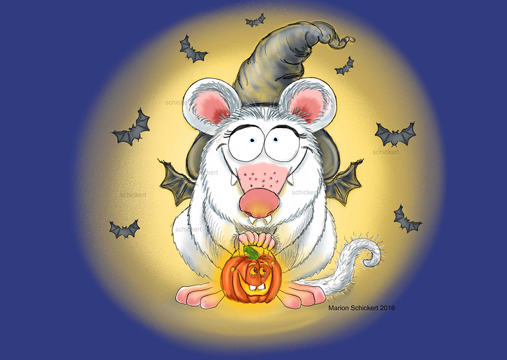 Halloween Halloweenmotiv Vampir Fledermaus, #Challenge #erfolgreichillustrator