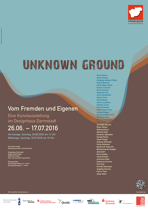 Plakat für eine Kunstausstellung des BBK Darmstadt