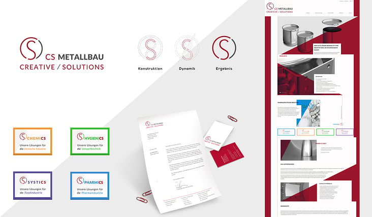 Corporate Design / Website / Rebranding – CS Metallbau – Kolibri Werbeagentur Chemnitz