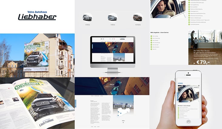 Corporate Design / Out-of-Home / Website – Volvo Autohaus Liebhaber – Kolibri Werbeagentur Chemnitz