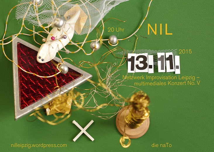 Flyer für Konzert von NIL – Netzwerk Improvisation Leipzig