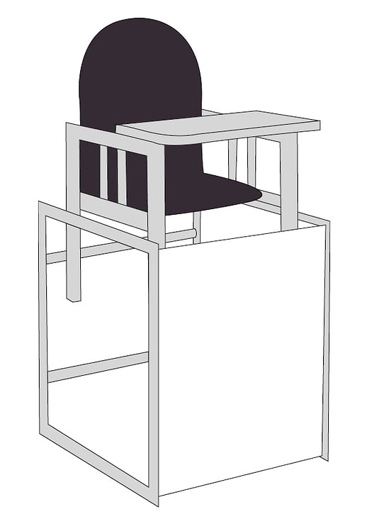 Vektorgrafik zum Kombihochstuhl