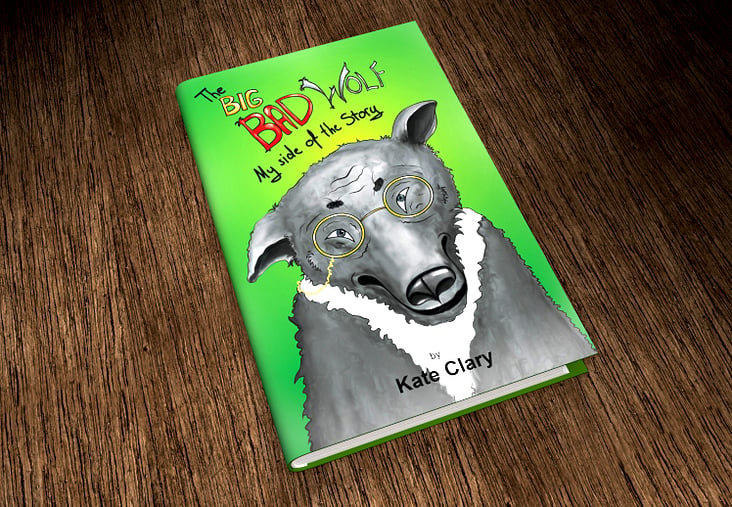 The Big Bad Wolf. My Side of the Story – children’s book cover illustration