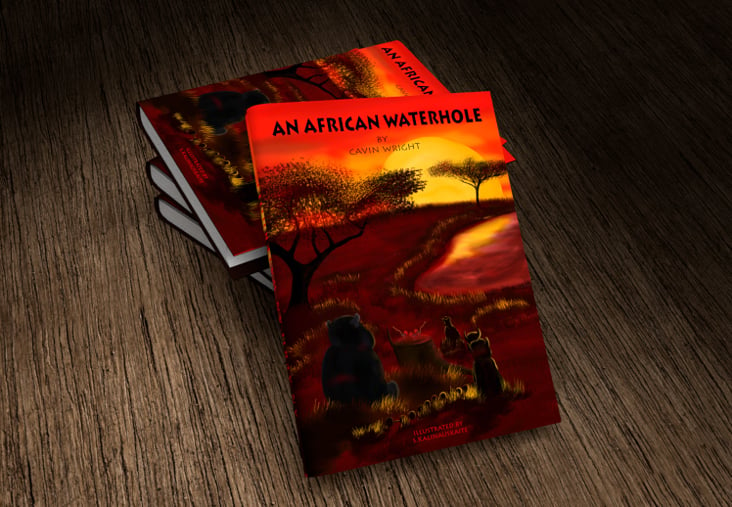 An African Waterhole – children’s book illustrations