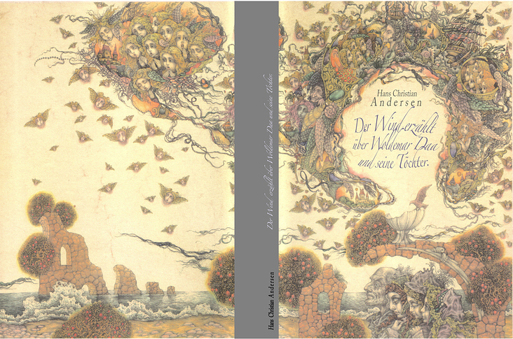 Cover für ein Märchenbuch von H.C.Andersen.