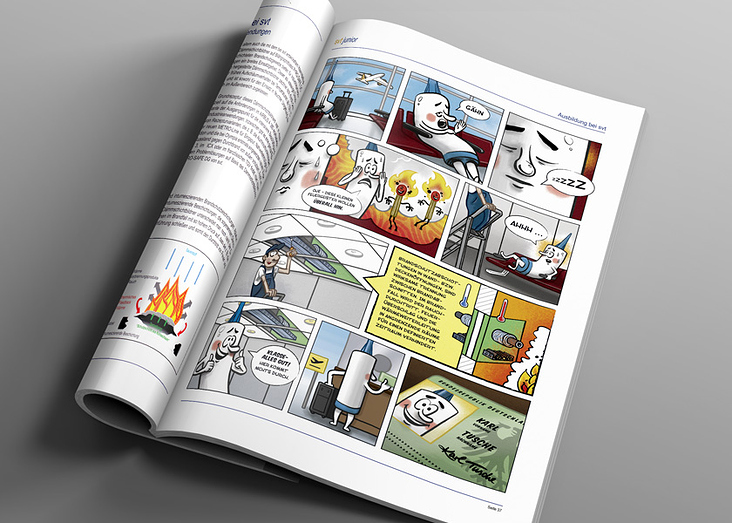 Mitarbeiter Magazin – Comicserie für die Juniorseite