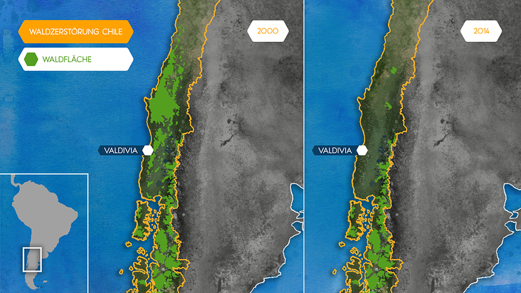 Karte Chile, Web-Rep Frogs & Friends e.V