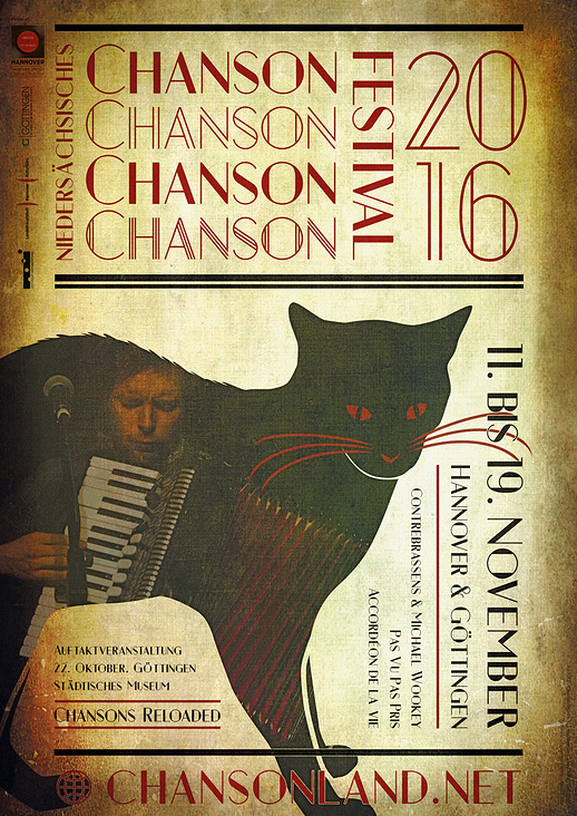 Chansonland Festival-Poster – Konzeption, Grafik, Layout