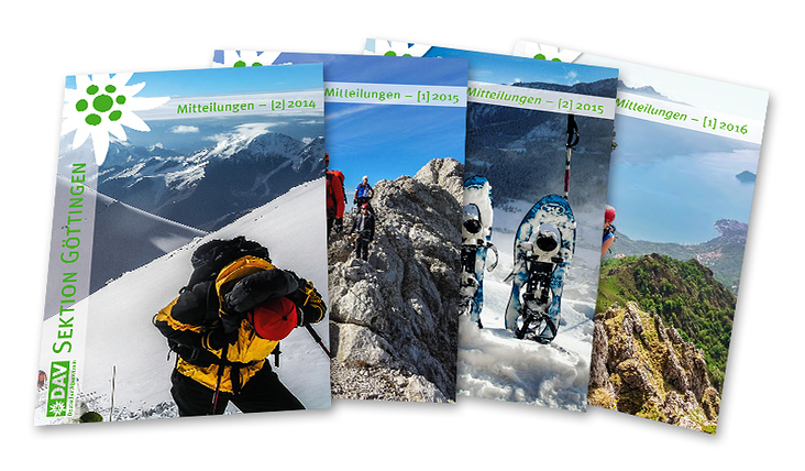 Mitteilungshefte Deutscher Alpenverein – Konzeption, Layout, Grafik, Bildbearbeitung, Korrektorat, Satz