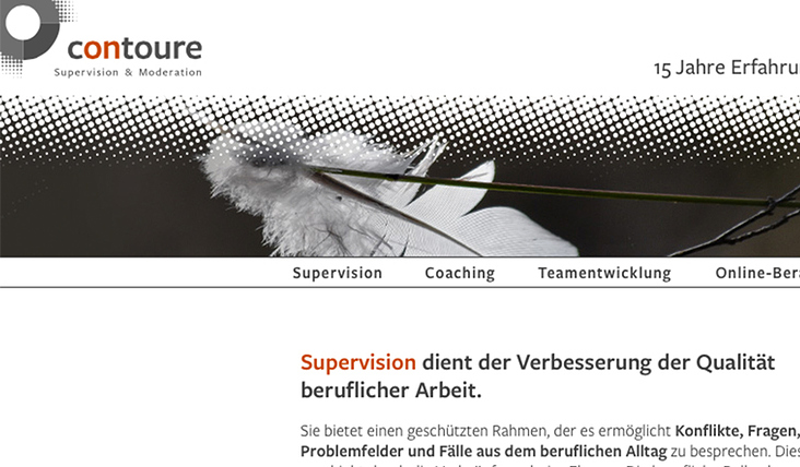 Webdesign www.contoure.eu – Screendesign und Umsetzung mit CMS