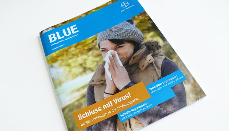 BayerBLUE-Magazin Titel