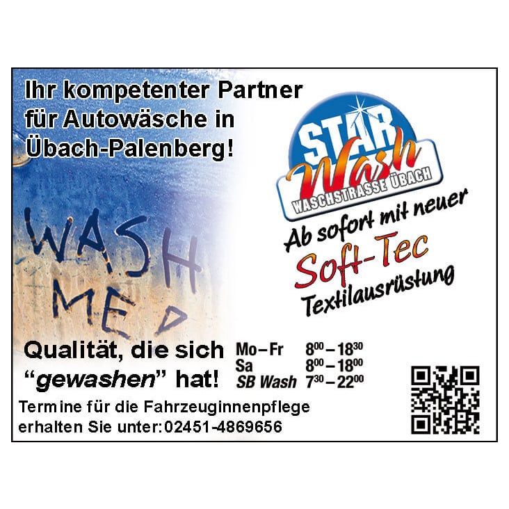 Star Wash – Anzeigen, Geschäftspapier, Plakate, 6-er Karten, Gutscheine, Weihnachtskarten, Website