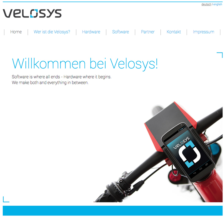 Velosys Corporate-, Web- und App-Screen-Design