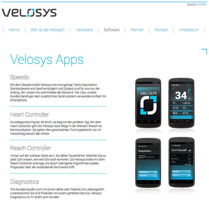 Velosys Corporate-, Web- und App-Screen-Design