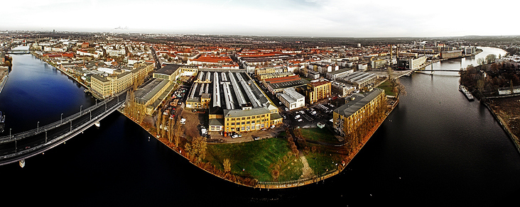 Luftaufnahmen Industriegelände Elektropolis Berlin