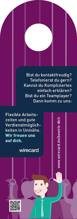 Swing Card für Haltestange in öffentlichen Verkehrsmitteln