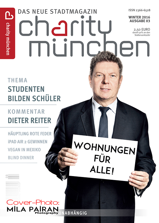 Dieter Reiter bei Mila Pairan für Magazin „Charity München“