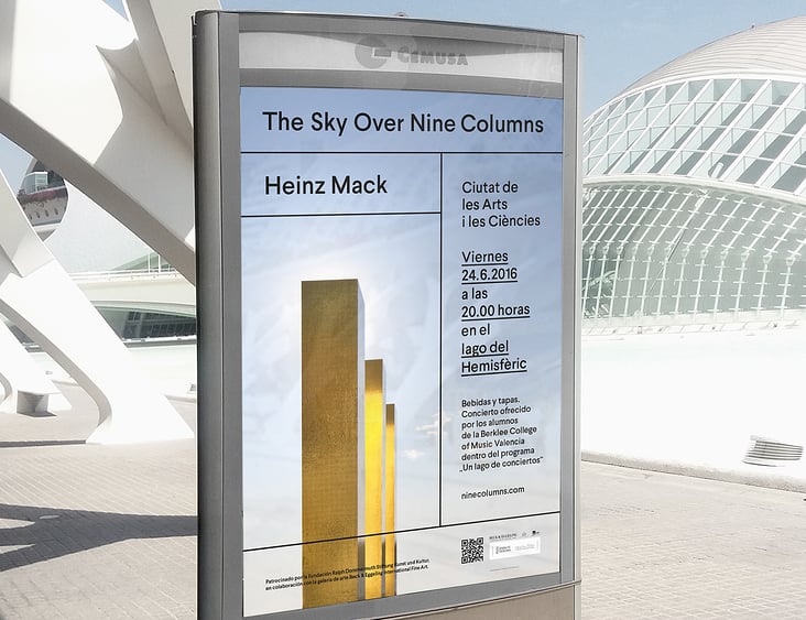 The Sky Over Nine Columns — Poster Kampagne