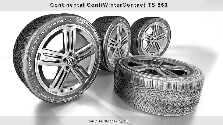 made in Blender – Continental Winter Tire