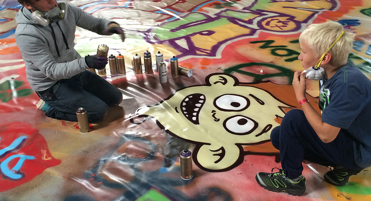 Graffiti Workshop | Artmos4 für Land der Ideen