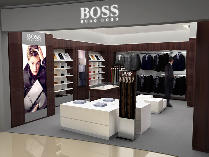3D Visualisierung Hugo Boss Store Changhi