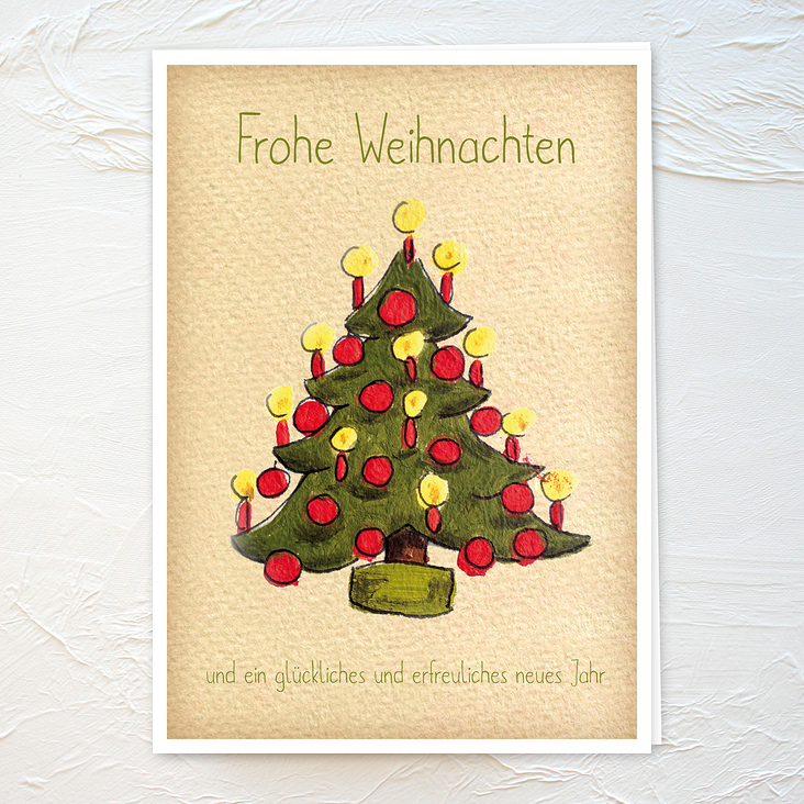 Weihnachtskarte „Tannenbaum“