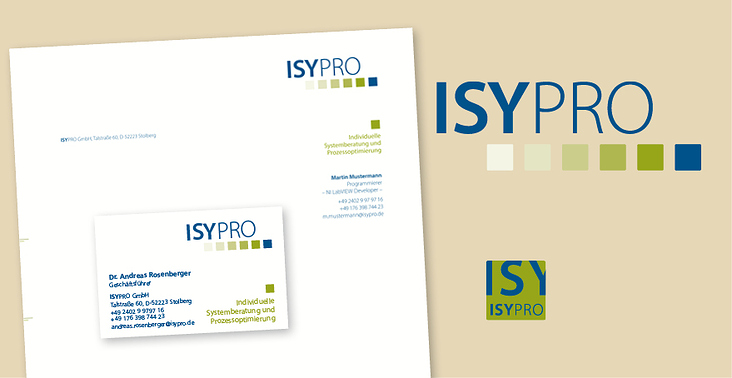ISYPRO Logoentwicklung und Erscheinungsbild