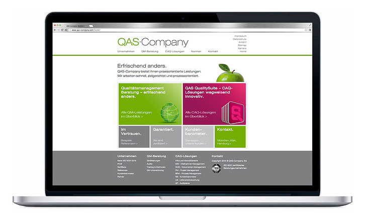 Corporate Design für ISO-Zertifizierer mit Homepage