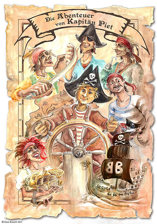 Kapitän Piet und seine Crew