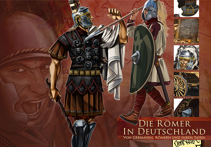 Buchillustration „Die Römer in Deutschland“