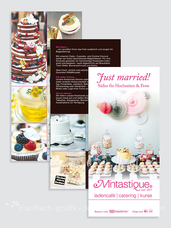 Mintastique® Café & Catering: Corporate Design und Gestaltung diverser Werbemittel